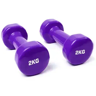 2KG vinyl dumbbells