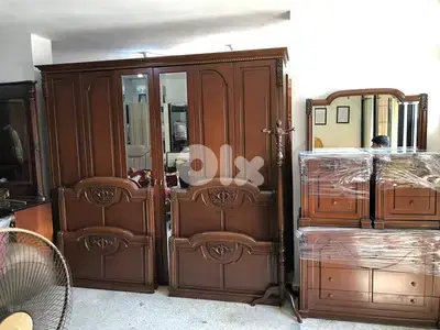 أوضة نوم تختين خشب زان ولاتي كلا