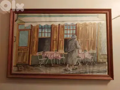 Wall Decoration Painting - Handmade  - لوحة رسم يد