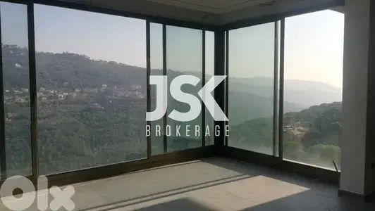 L12890-Duplex With A Big Terrace And Green View for Sale In Baabdat
