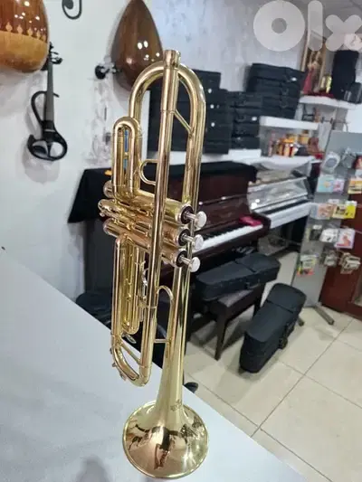 trumpet bach gold package ترومبيت جديدة مع كامل اغراضها