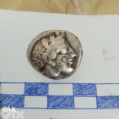 Ancient Greek Athena Silver Coin Tettadrachm year 415 BC weight 16.7 g