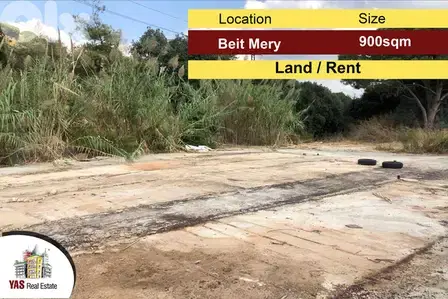 Beit Mery 900m2 | Land | 20/40 | Commercial | Rent | MJ