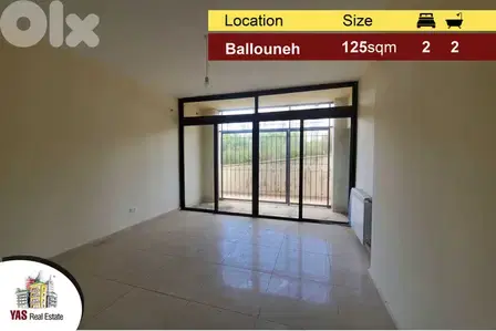 Ballouneh 125m2 New | Luxurious | Prime | Catch |