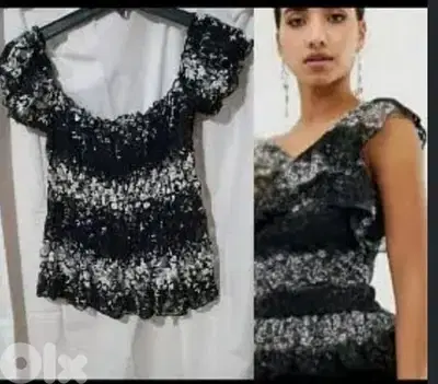 top made in turkey black and white S to xxL