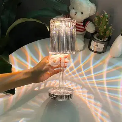 Diamond Table Lamp Modern Rechargeable RGB, 3-Light Modes