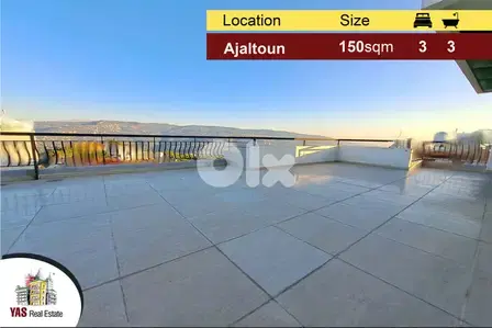 Ajaltoun 150m2 + 150m2 Terrace | Brand New | Luxury | Open View |