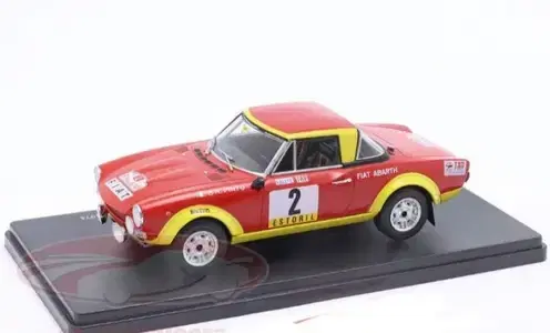 First Abarth 124 (Rally Portugal 1974) diecast car model 1:24.