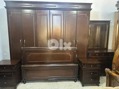 أوضة نوم توصاية خشب زان ولاتي ملبسة قشرة
