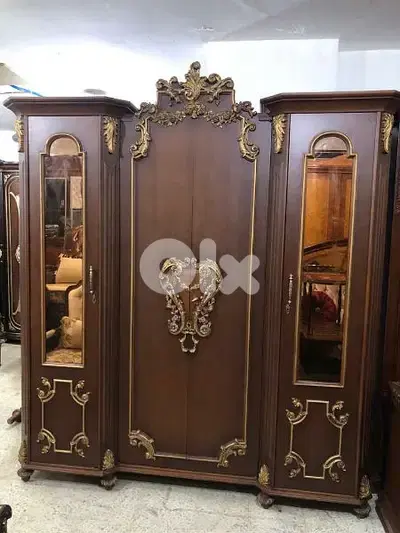 أوضة نوم تختين مصرية حفر خشب زان،