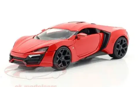 Lycan Hypersport (Fast &Furious 7) diecast car model 1:24.