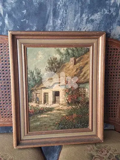 vintage european painting vintage european painting