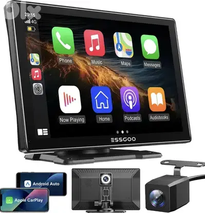 ESSGOO 9" IPS CarPlay Screen, Wireless A-pple CarPlay & Android ESSGOO 9" IPS CarPlay Screen, Wireless A-pple CarPlay & Android